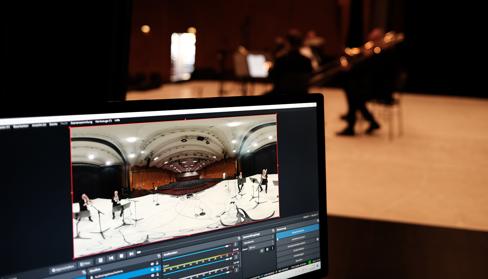 360°-Aufnahme eines Konzerts der Bergischen Symphoniker