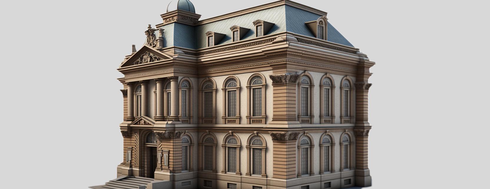 3D-Modell-Denkmal-Haus