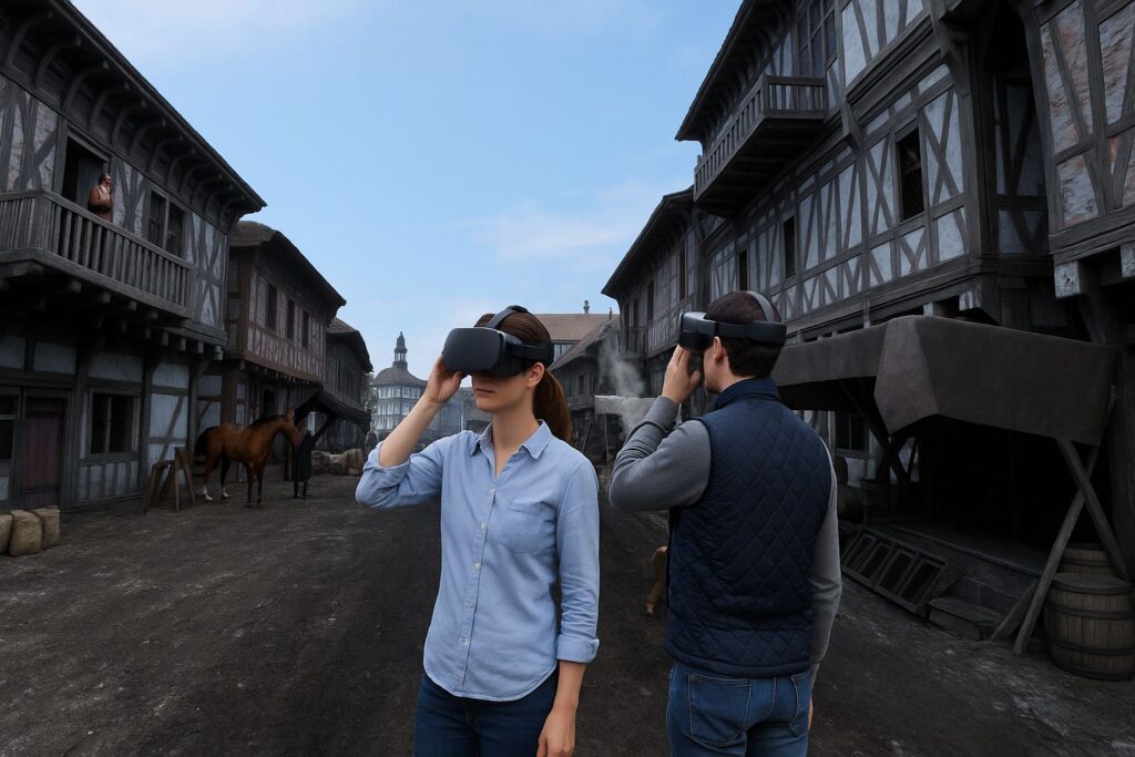Mixed Reality Zeitreise Uslar Lange Straße – historische Rekonstruktion der Fachwerkhäuser